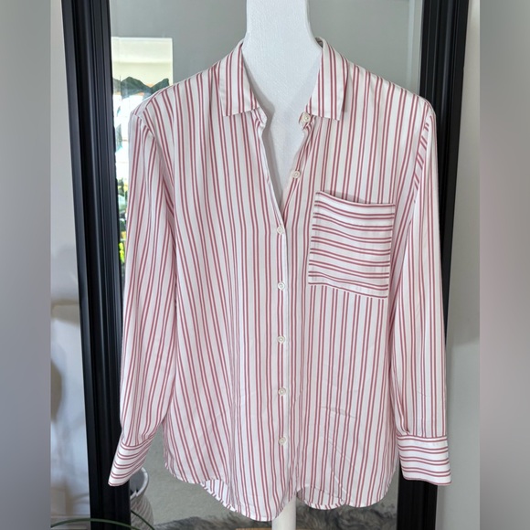 ATM Anthony Thomas Melillo Tops - ATM Anthony Thomas Melillo Sleeve Striped Button Down Shirt